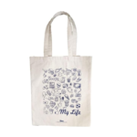 Printed Canvas Tote Bag