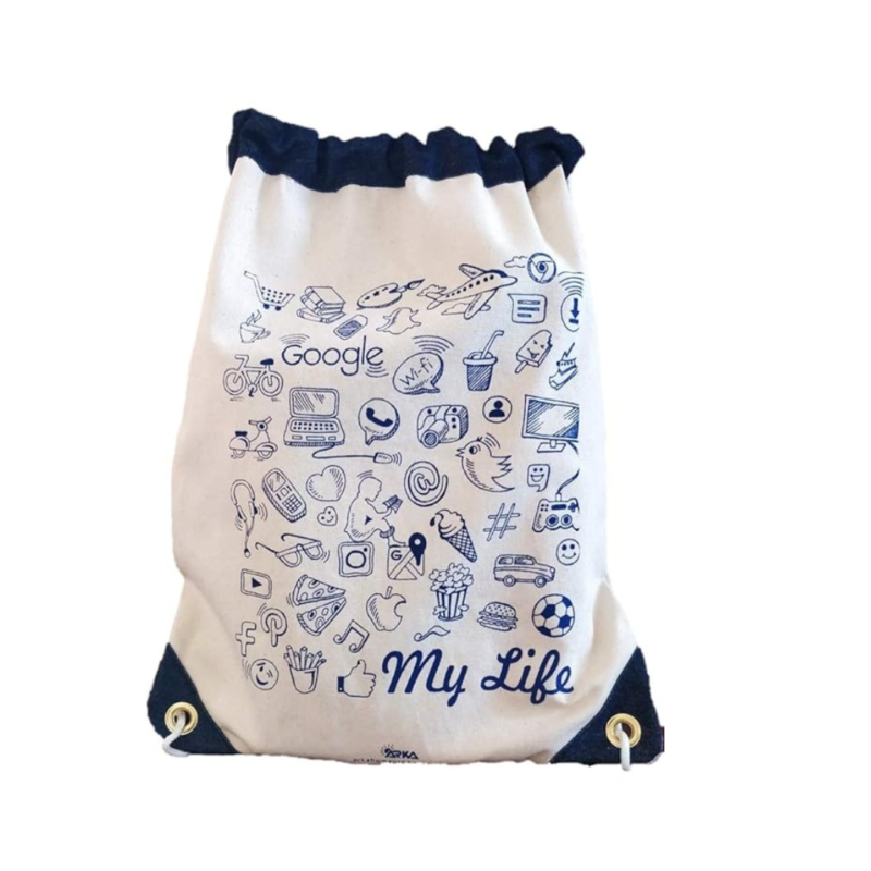 Arka My Life BackPack 100% Cotton Canvas